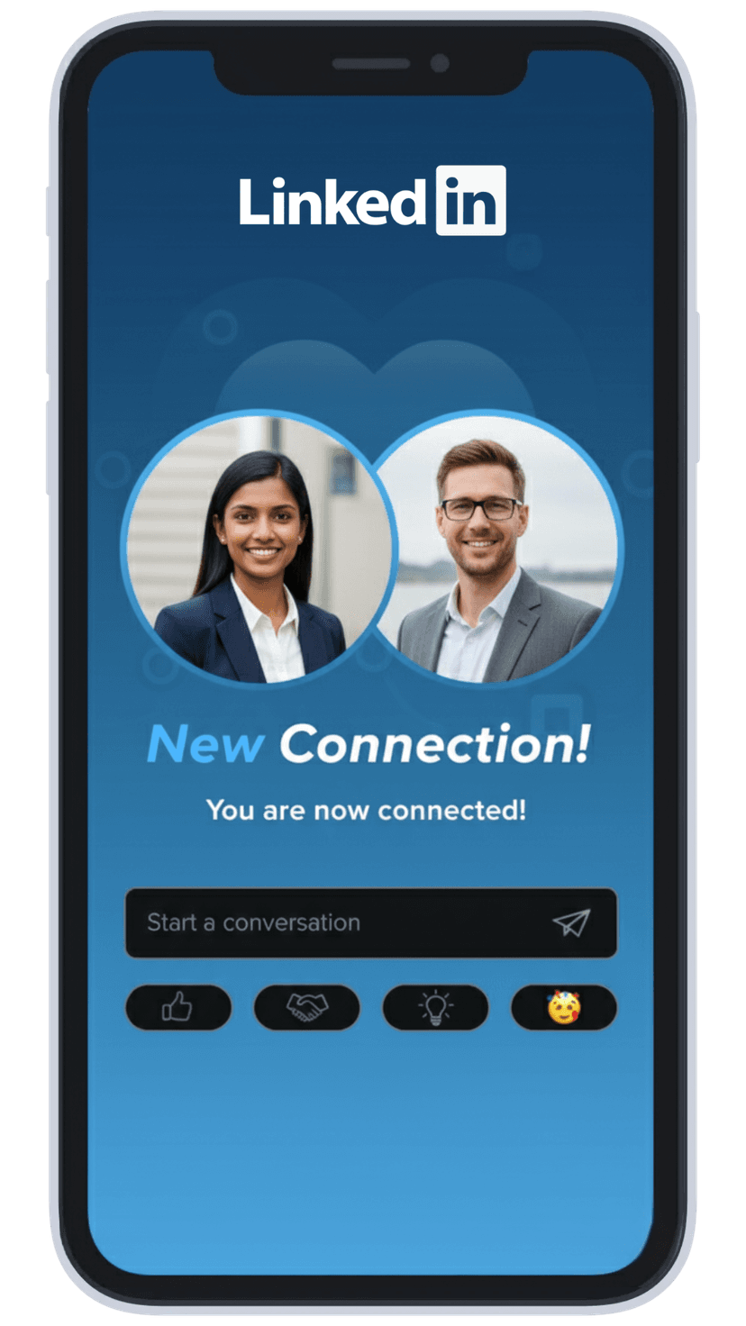Professional LinkedIn profile with AI-enhanced photo